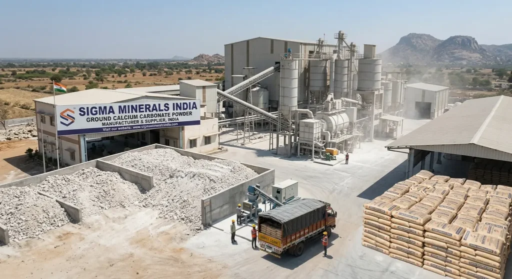 Grounded Calcium Carbonate (GCC) Powder Supplier in India